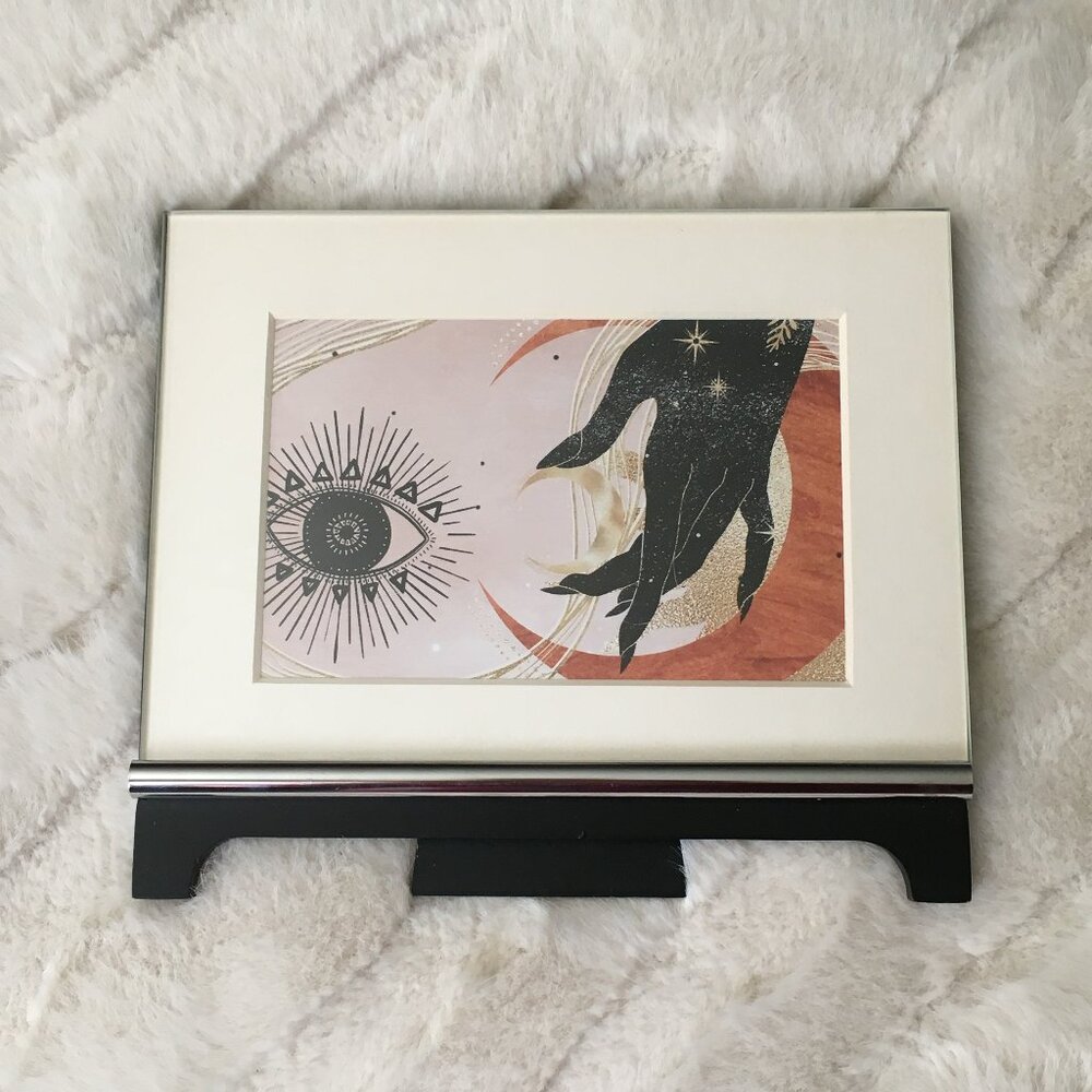 Sixtrees Glass Spector Desk Frame With Wiccan Art